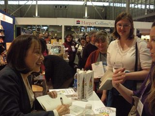 Author signing books